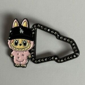 LA Dodgers Labubu New Era Frame Hat Pin Pink Pins Fitted Hats Studded Hatpin